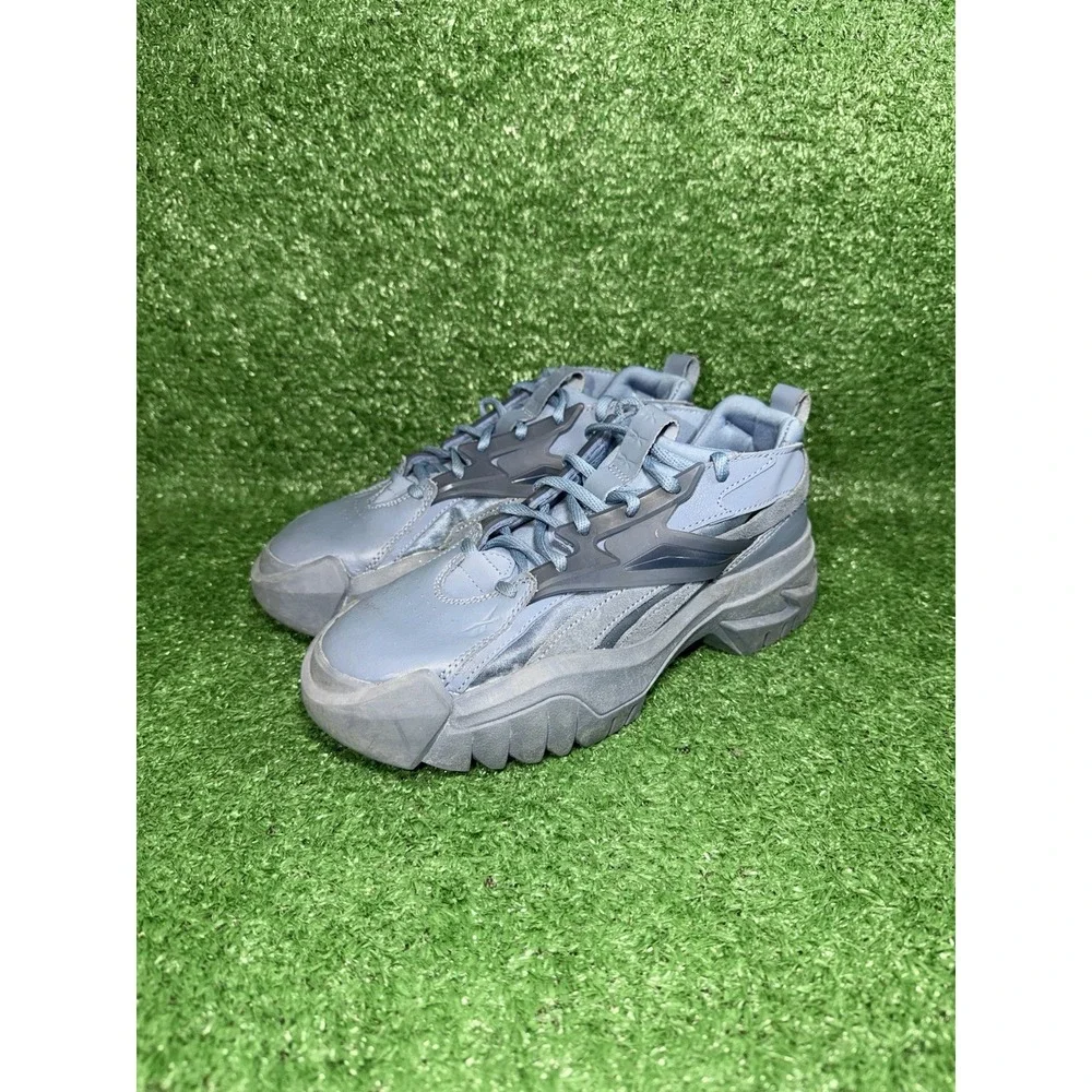 Reebok Cardi B Classic Leather Shoes Womens‎ Size 5.5 Mens 4 Blue Trail Sneakers